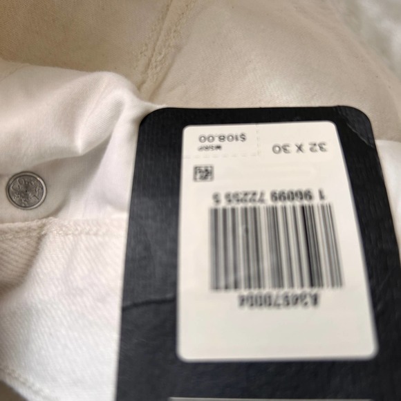 Free People X Levi's Premium Women's Dad Utility Pants NWT Cargo Size 32 Cream - Picture 7 of 7